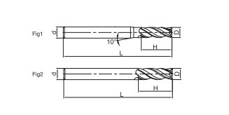 4 flat end mills
